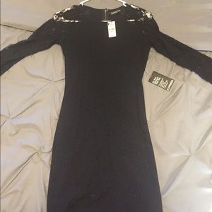 Express black lace dress